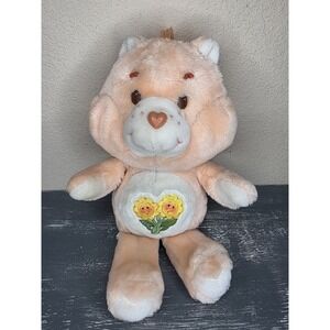 Vintage Kenner 1983 Care Bears 13" FRIEND Bear Plush‎ Orange Bear
